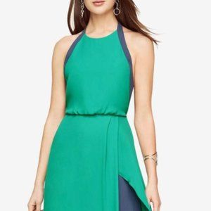 BCBG Camilla Halter-Neck Color Block Gown